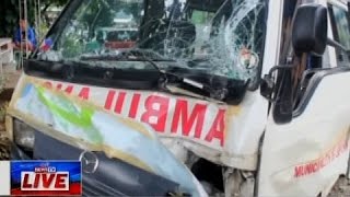 NewsTVLive: Dalawa sugatan sa banggaan ng ambulansya at Elf truck