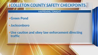 Colleton County to conduct safety checkpoints