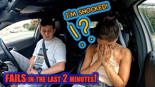 Test after 12 hours of driving lessons from a complete beginner | I can't believe he failed