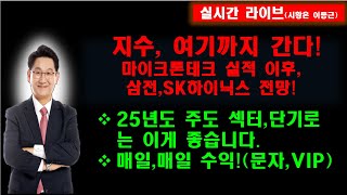 지수, 여기까지 간다!마이크론테크 실적 이후,삼전,SK하이닉스 전망! 25년도 주도 섹터,단기로는 이게 좋습니다.매일,매일 수익!(문자,VIP)