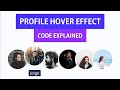Profile Image Hover Effect | HTML CSS Tutorial