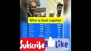 who is best caption ms doni vs virat kohli # kohli # ms doni # cricket