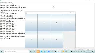 Swing GUI Tutorial| GridLayout Manager | GridLayout in Java | Applets | Frames