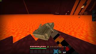 Minecraft - Boat on Lava Skill (Minecraft Manhunt)
