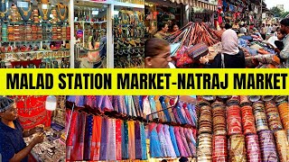 MALAD STATION NATRAJ MARKET | LEHENGA,SAREE,GOWN,DRESSES AND MUCH MORE | MALAD MARKET MUMBAI