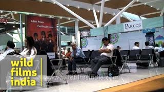 Waiting area of Palam Domestic Airport, Delhi