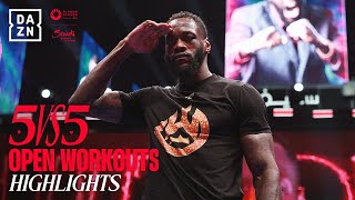 OPEN WORKOUTS HIGHLIGHTS | Queensberry vs. Matchroom 5v5 Feat. Deontay Wilder vs. Zhilei Zhang