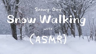 Soothing Piano \u0026 Snow Walking Sounds ASMR | Relax · Meditation · Sleep  힐링 눈 밟는 소리 ASMR  휴식, 명상, 수면