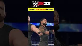 WWE 2K23 The Shield vs Bloodline Entrance #wwe #shorts