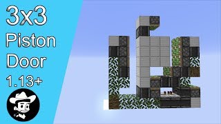 3x3 Piston Door 1 Width (9x9 Foot Print) [World Download] 1.13+