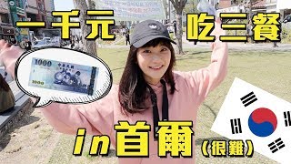 【全球1000】在首爾用1000元吃三餐可以吃的怎樣呢？ft.一隻阿圓｜愛莉莎莎Alisasa