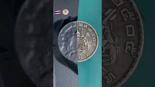 Thailand 🇹🇭 1962, 1 baht coin restoration polishing #shorts #satisfying