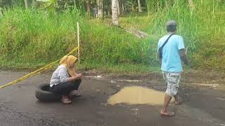 Kondisi terkini pergerakan tanah di cibalong tasikmalaya #cibalong