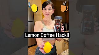 I can't believe this worked!! (lemon coffee hack)