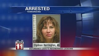 Woman charged with terrorizing for allegedly threatening neighbors, law enforcement