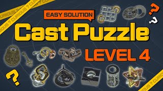 The Cast Puzzle Solution - Billy's House Level 4 빌리네집 캐스트퍼즐 난이도 상 해체하기 다시 연결하기