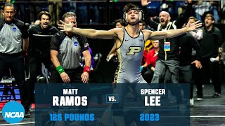 Matt Ramos vs Spencer Lee - 125 lb Semifinals - 2023 NCAA Championship