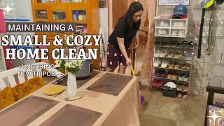 MAINTAINING A SMALL AND COZY HOME CLEAN✨ | UNBOXING A NEW TRIPOD || EHRSY'S HOME VLOGS