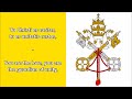 anthem of vatican latin en lyrics