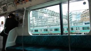 Tokyo - Yamanote Line (山手線) - Uguisudani (鶯谷駅) to Nippori (日暮里) Station 2015 05 23