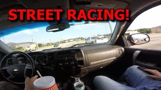 08 Chevy 5.3l vs 02 Chevy 6.0l (STREET RACE)