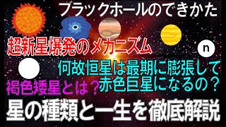 星の種類と一生を徹底解説