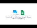 How to Send SMS from Google Sheets with ClickSend SMS