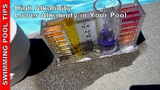 High Alkalinity, lowering Alkalinity in your pool