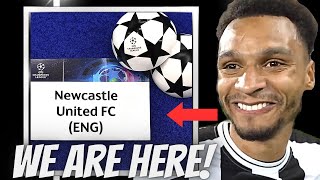 Newcastle Players' Epic Reaction to UEFA Champions League Qualification!