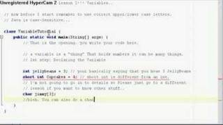 Java Tutorial 2: Variables