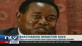 Machakos Senator Boniface Mutinda Kabaka dies in Nairobi