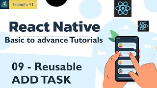Reusable Add Task Components | Mastering React Native | React native Tutorials