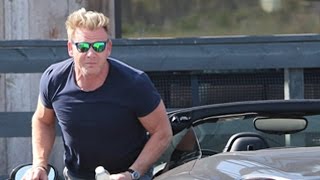 Gordon Ramsay In His Supercool Ferrari