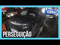 Perseguição a carro roubado termina em acidente, um preso e dois feridos