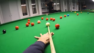 SNOOKER POV  HEADCAM  TABLE VIEW  CUE BALL CONTROL  SNOOKER COACH