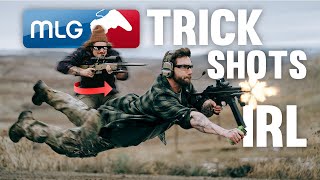 We Test  Game Trick Shots With Real Guns