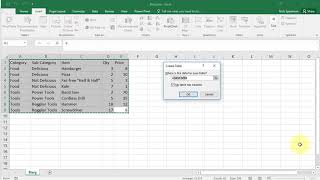 How to Create a Table in Excel