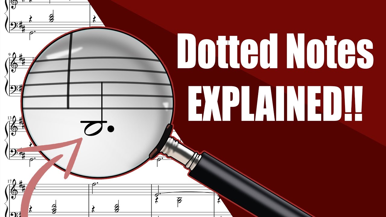 Dotted Notes Explained Music Theory Tutorial Youtube