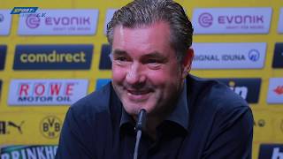 BVB-PK mit Favre und Zorc vor Freiburg