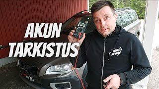 Akun kunnon tarkistus Volvo XC70