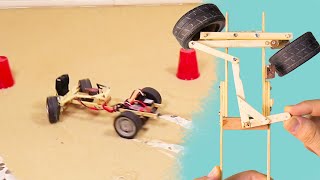 DIY  :  How To Make RC Drift Car From Wood Chopsticks