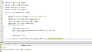 Java Programming Tutorial -JRootPane-9- public static final int FILE_CHOOSER_DIALOG