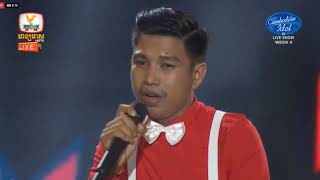 Cambodian Idol Session 3 Live Show Week 2  Rath Boreth រ៉េត បូរិទ្ឋ   វិលវិញហើយស្នេហ៍ស្នង