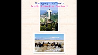 South America Montessori Geography Cards