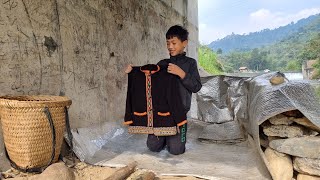 Nam - poor boy: Make a sleeping place out of stone. Picking wild vegetables to sell.