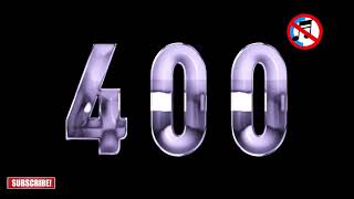 400 seconds Silver color change timer countdown alarm🔔[No music]