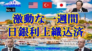 週間総括、日銀１月利上織り込み、リラ円は大暴落！！トルコに明るい材料があり、リラの安定化に寄与！？＃ドル円＃リラ円＃トルコリラ円#為替相場＃経済＃金融＃投資＃トルコ#fx