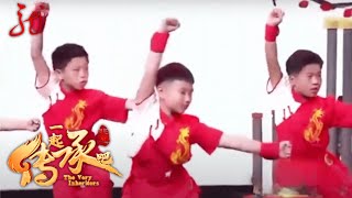 萌娃表演梅花拳,步伐行云流水,拳法收发得当,中华非遗传承后继有人【一起传承吧】