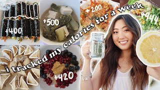 I TRACKED MY CALORIES FOR A WEEK (INTUITIVE EATING) | What I Eat in a Week (Minimal Exercise)