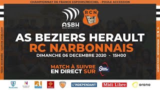 #SérieRugbyLive : AS Béziers Hérault / RC Narbonne – Espoirs-Poule Accession, J7 – 06 Décembre 20